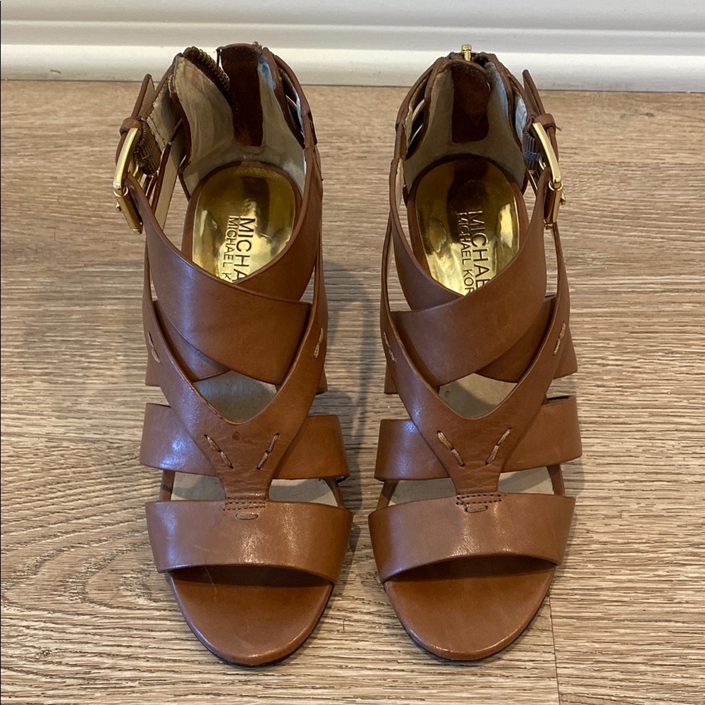 Michael Kors Women's Brown Strappy Sandals
